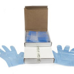 Guantes estériles azules